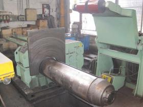 Linea di sabbiatura coil 1580 x 10 mm. aspo doppio 30 ton. + aspo sbalzo con supporto 30 ton.
