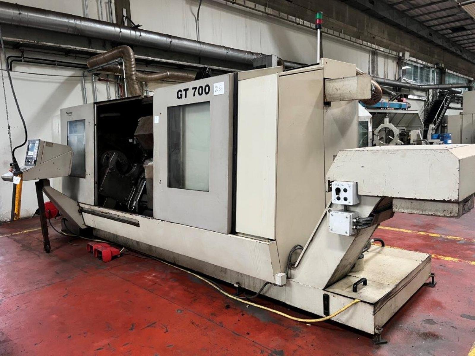 TORNIO CNC GRAZIANO GT 700 C ​ CNC Fagor Diametro mandrino mm 400 Lunghezza  mm 1.800