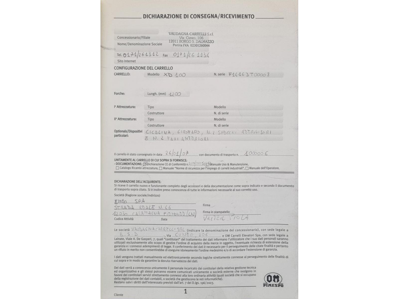 Carrello OM XD/100 quintali