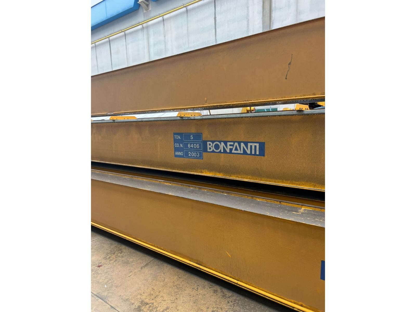 03 CARRIPONTE BITRAVE A CASSONE BONFANTI 5 TON SCARTAMENTO 19280 MM