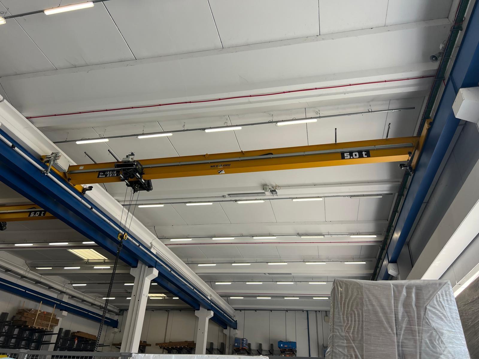 03 CARRIPONTE MONOTRAVE MEC GRU PORTATA 5 TON SCARTAMENTO 11500 MM