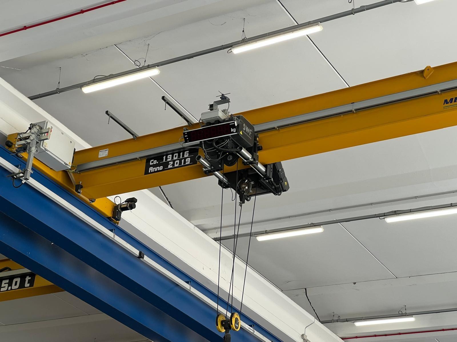 03 CARRIPONTE MONOTRAVE MEC GRU PORTATA 5 TON SCARTAMENTO 11500 MM