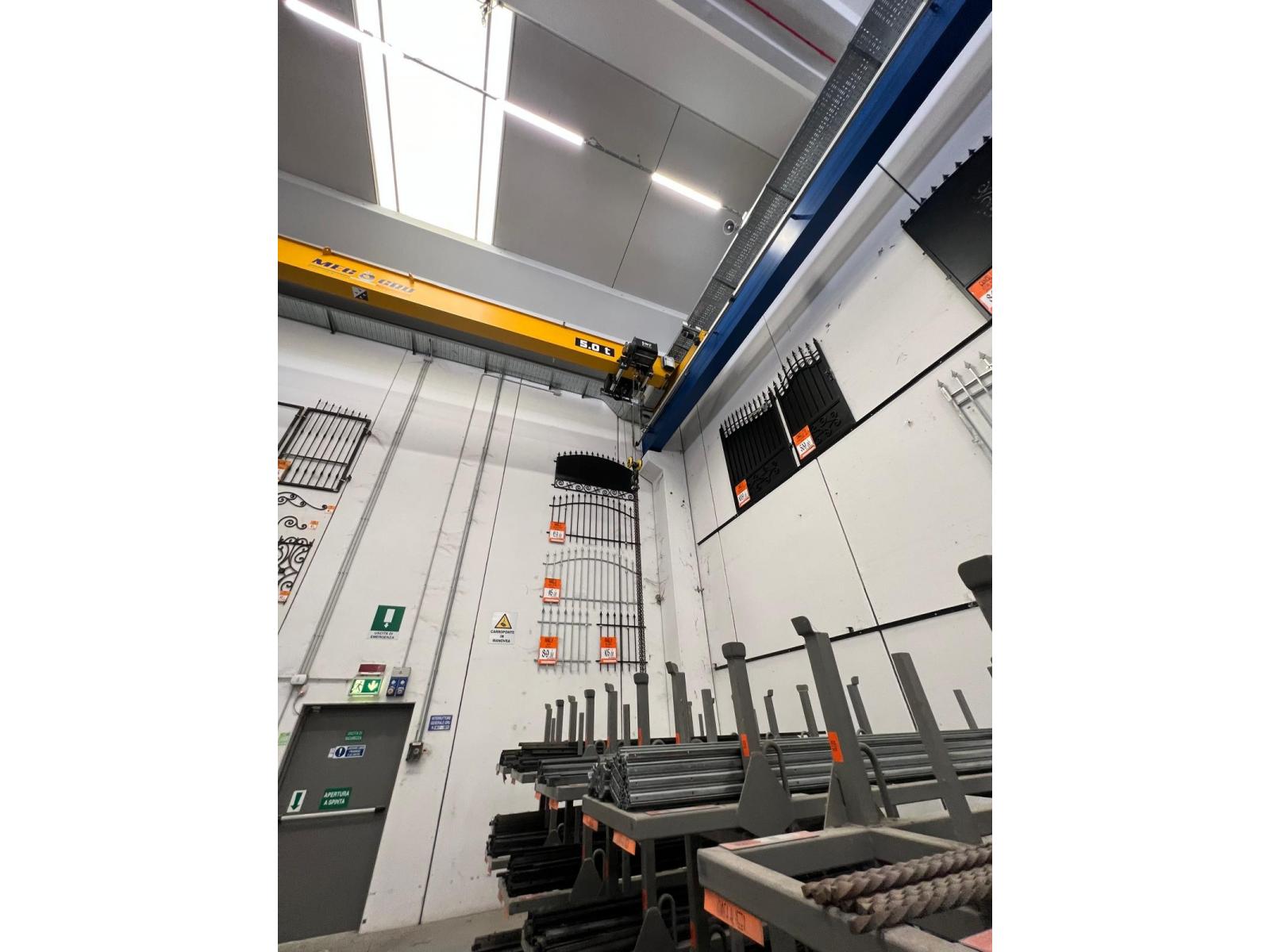 03 CARRIPONTE MONOTRAVE MEC GRU PORTATA 5 TON SCARTAMENTO 11500 MM