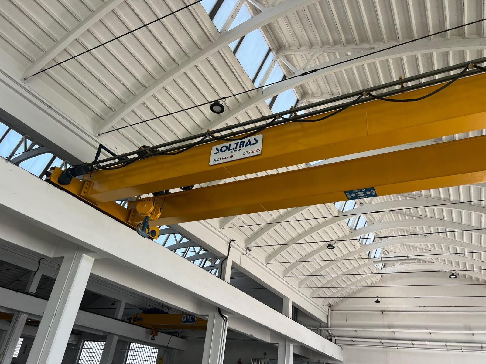 NR 10 CARRIPONTE  SCARTAMENTO 9900 MM PORTATA 10 TON e 5 TON