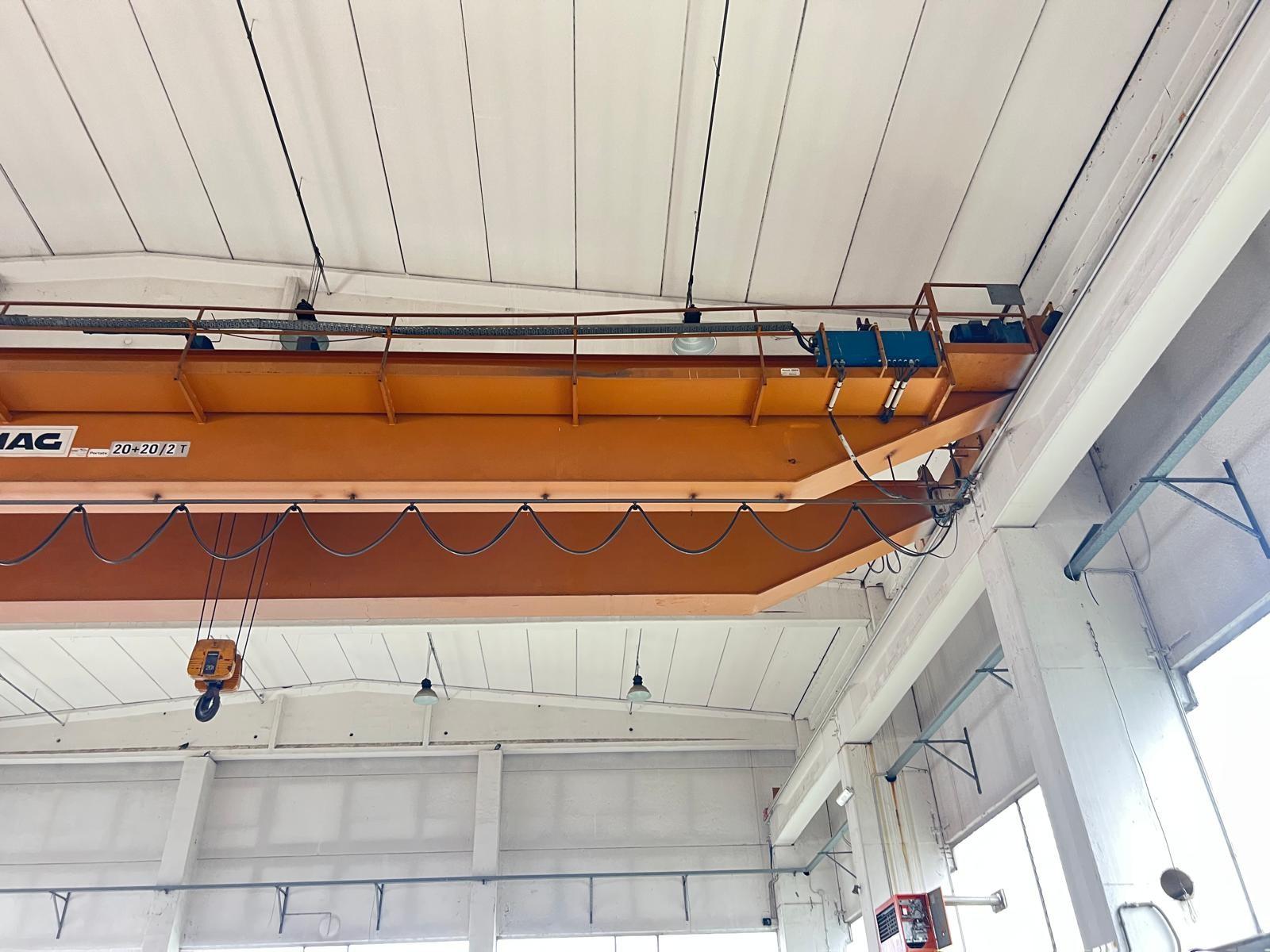 CARROONTE DEMAG B BITRAVE 20 TON + 20 ton Scartamento 22000mm anno 1989
