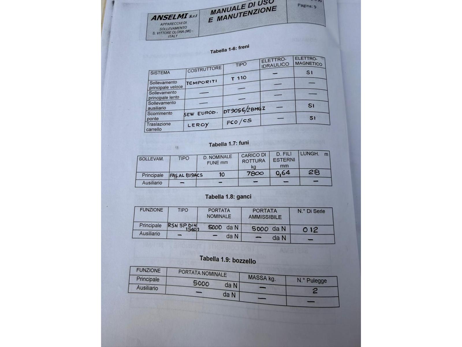 CARROPONTE BITRAVE ANSELMI 5 TON