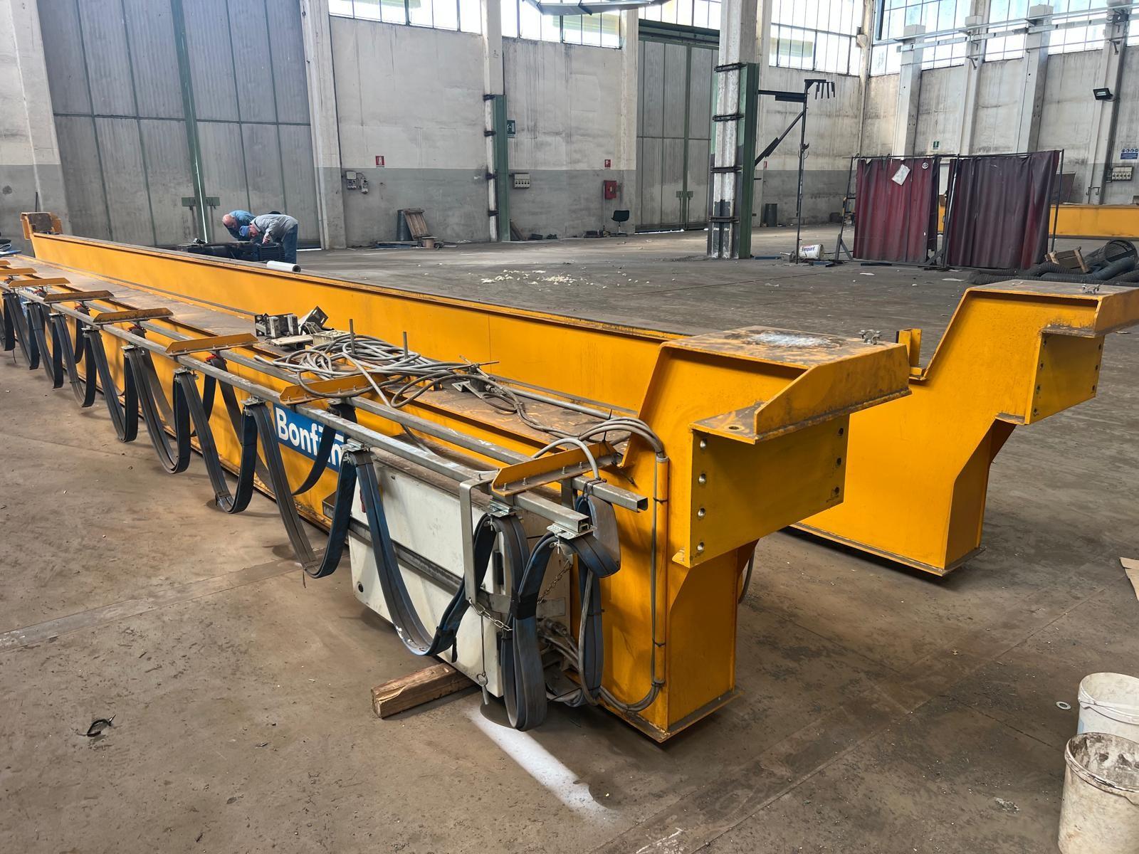01 CARROPONTE BITRAVE BONFANTI 6.3 TON  SCARTAMENTO 16240 MM