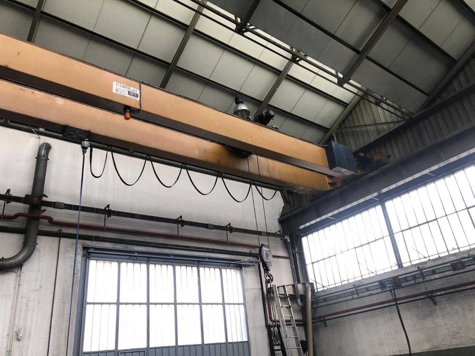 CARROPONTE BITRAVE CIMOLAI 5 TON  SCARTAMENTO 15400 MM