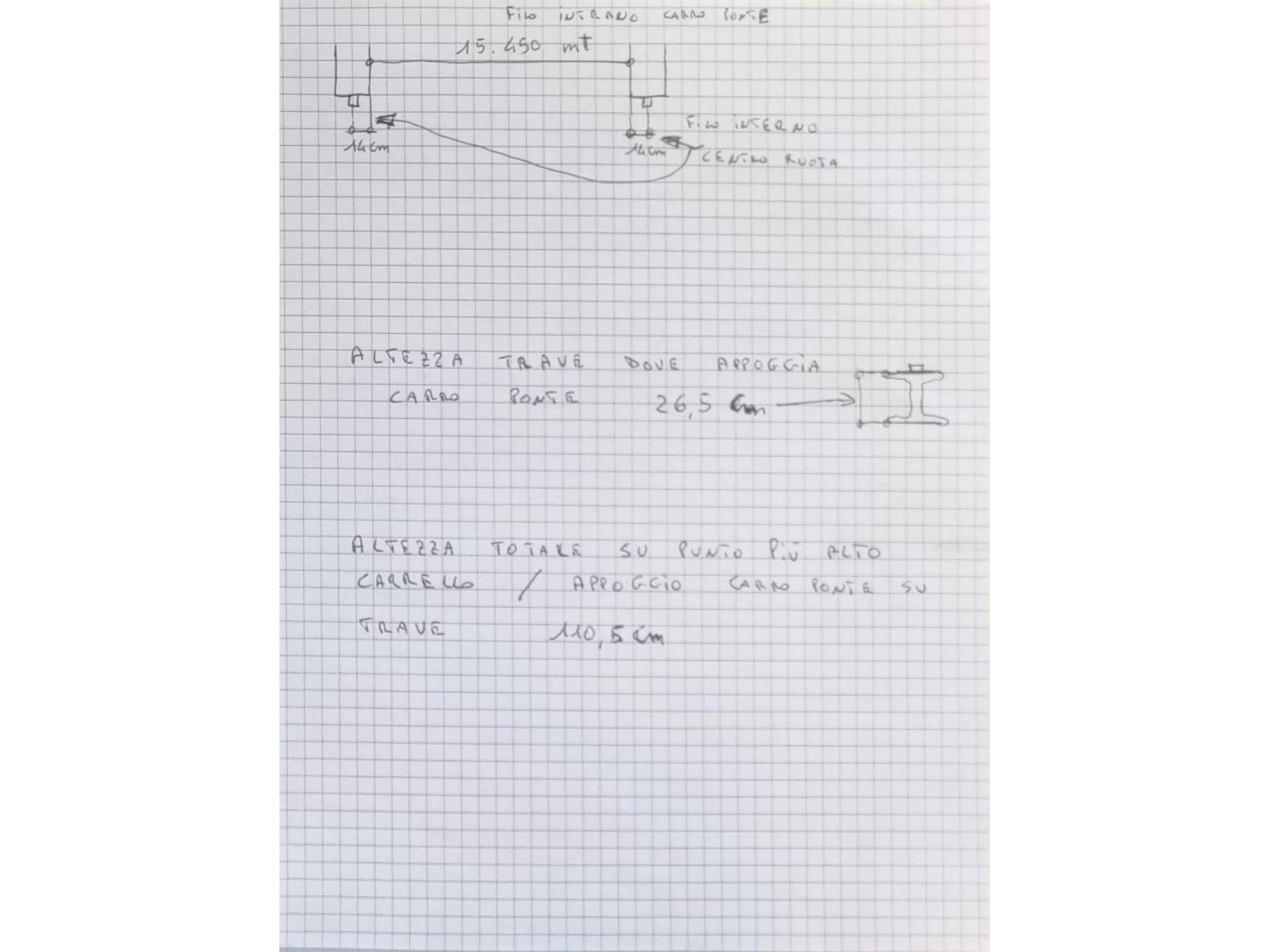 CARROPONTE BITRAVE CMA 10 TON x 15730mm