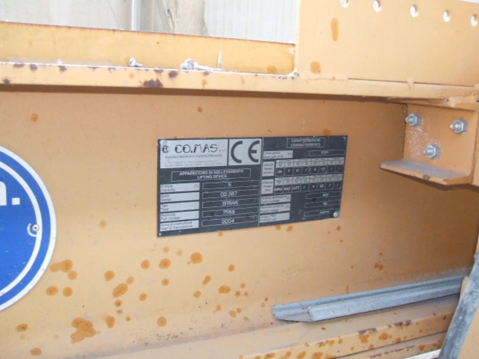 CARROPONTE BITRAVE COMAS 5 TON SCARTAMENTO 11305 MM  ANNO 2004