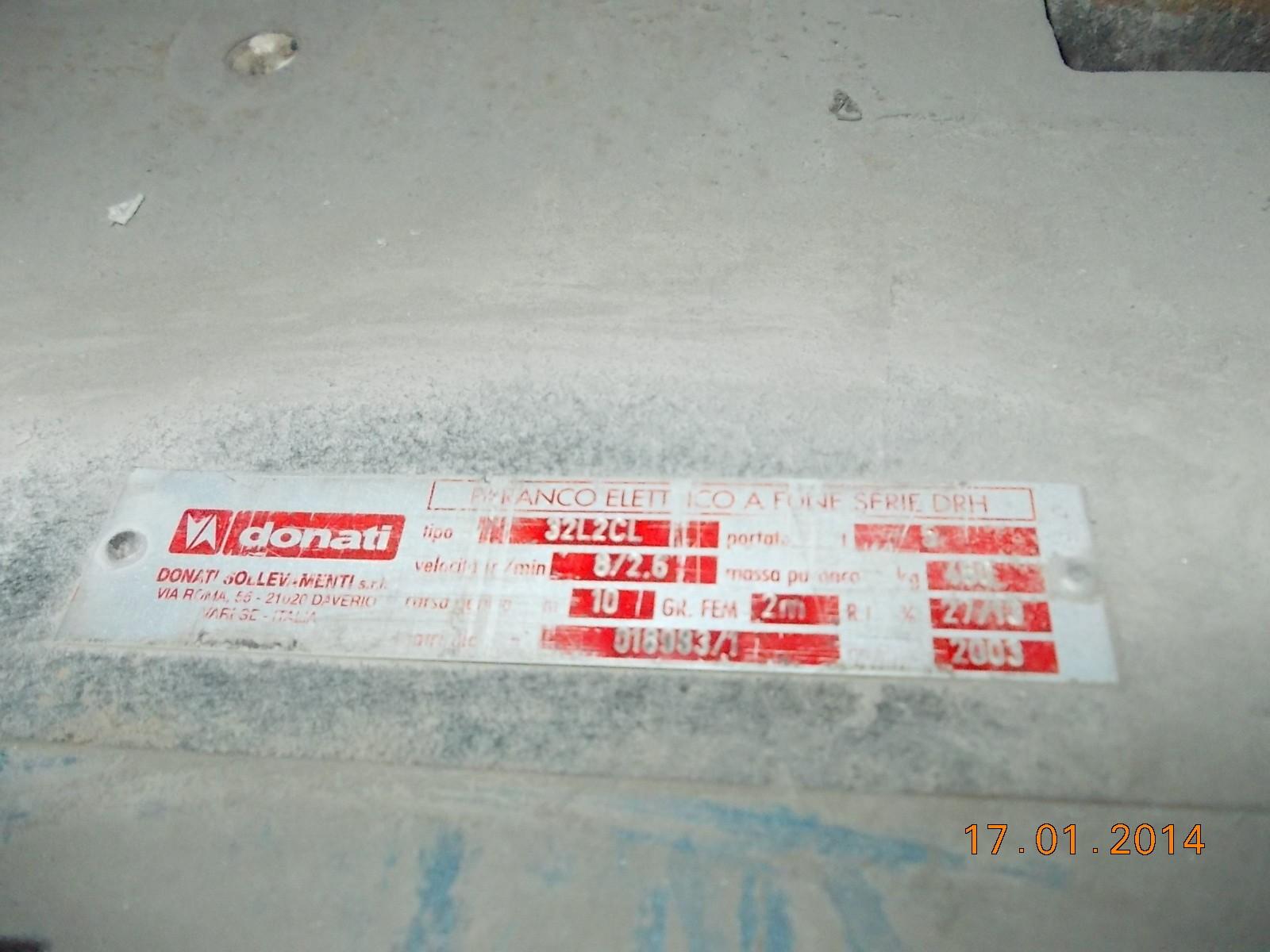 CARROPONTE BITRAVE COMAS 5 TON SCARTAMENTO 11360 MM  ANNO 2003