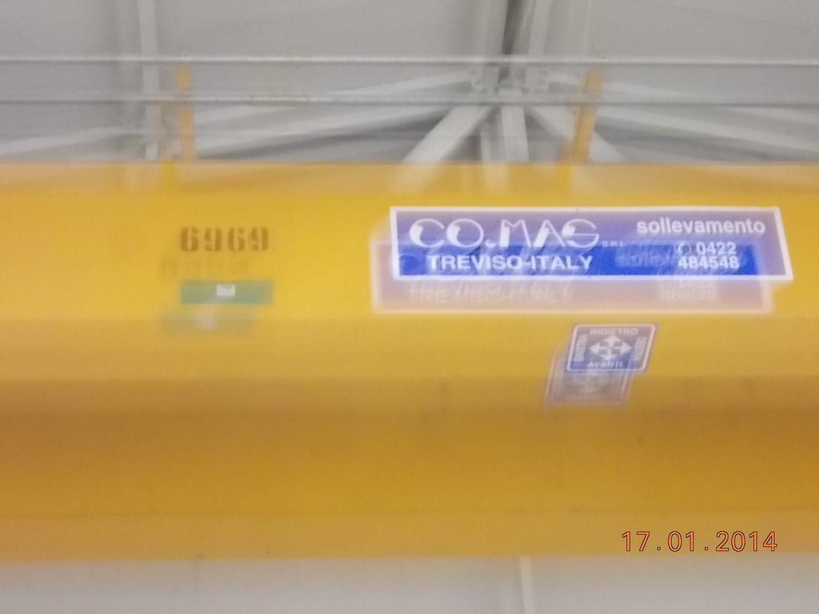 CARROPONTE BITRAVE COMAS 5 TON SCARTAMENTO 18360 MM ANNO 2003