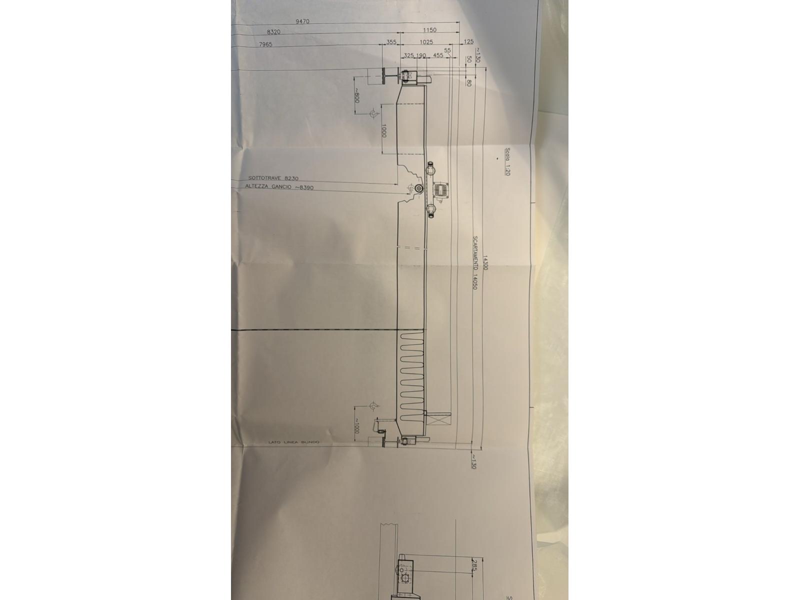 CARROPONTE BITRAVE COMAS 5 TON SCARTAMENTO 14 METRI