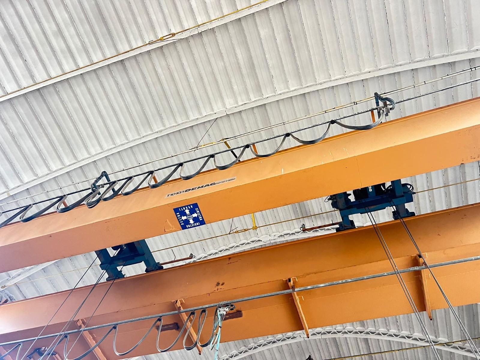 CARROPONTE BITRAVE DEMAG 10 TON + 10 SCARTAMENTO 12000 MM ANNO 1986