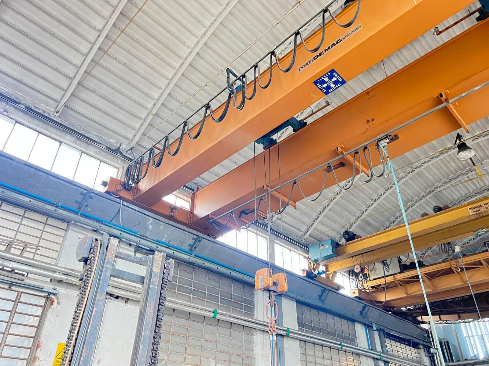 CARROPONTE BITRAVE DEMAG 10 TON + 10 SCARTAMENTO 12000 MM ANNO 1986