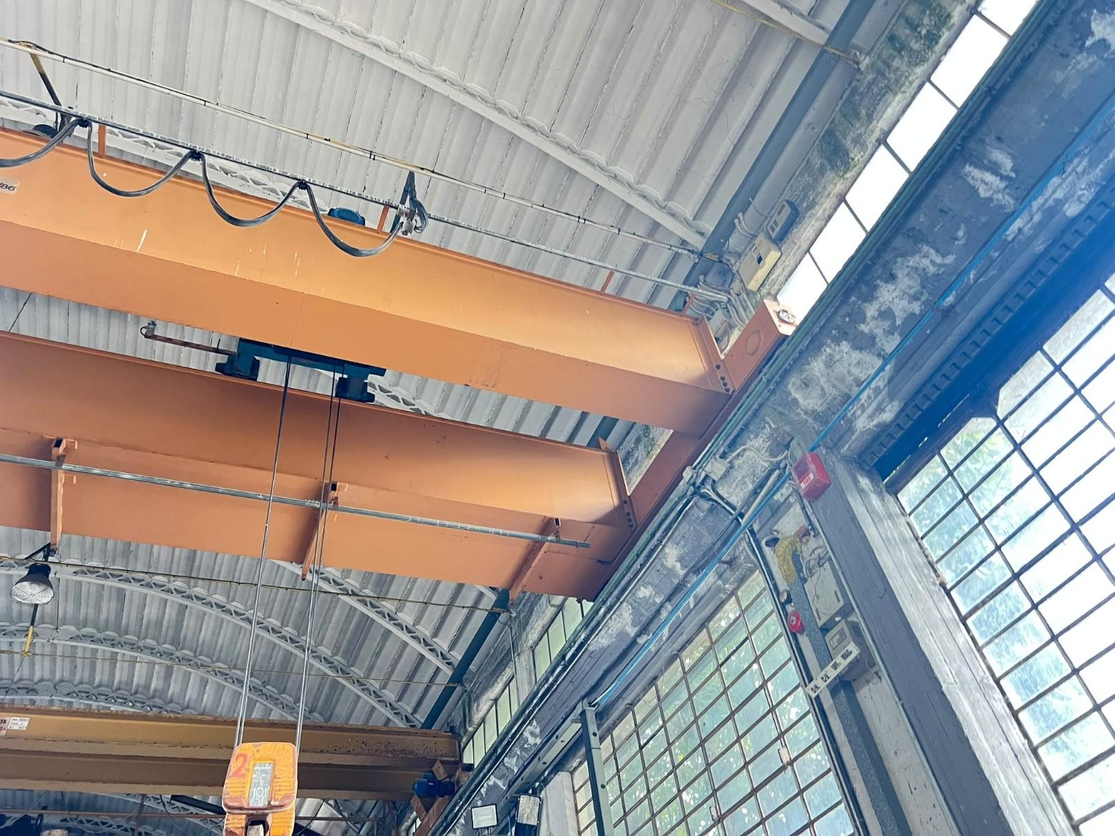 CARROPONTE BITRAVE DEMAG 10 TON + 10 SCARTAMENTO 12000 MM ANNO 1986