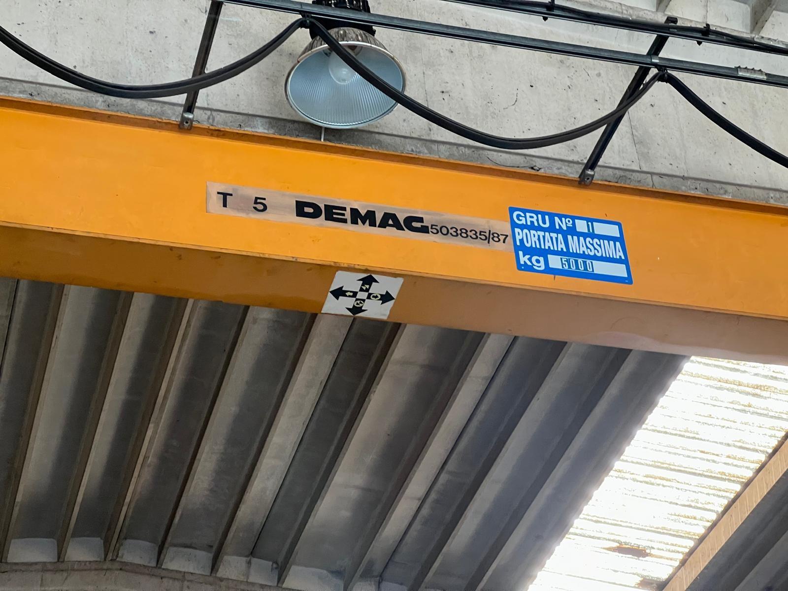 CARROPONTE BITRAVE DEMAG 5 TON SCARTAMENTO 13100mm