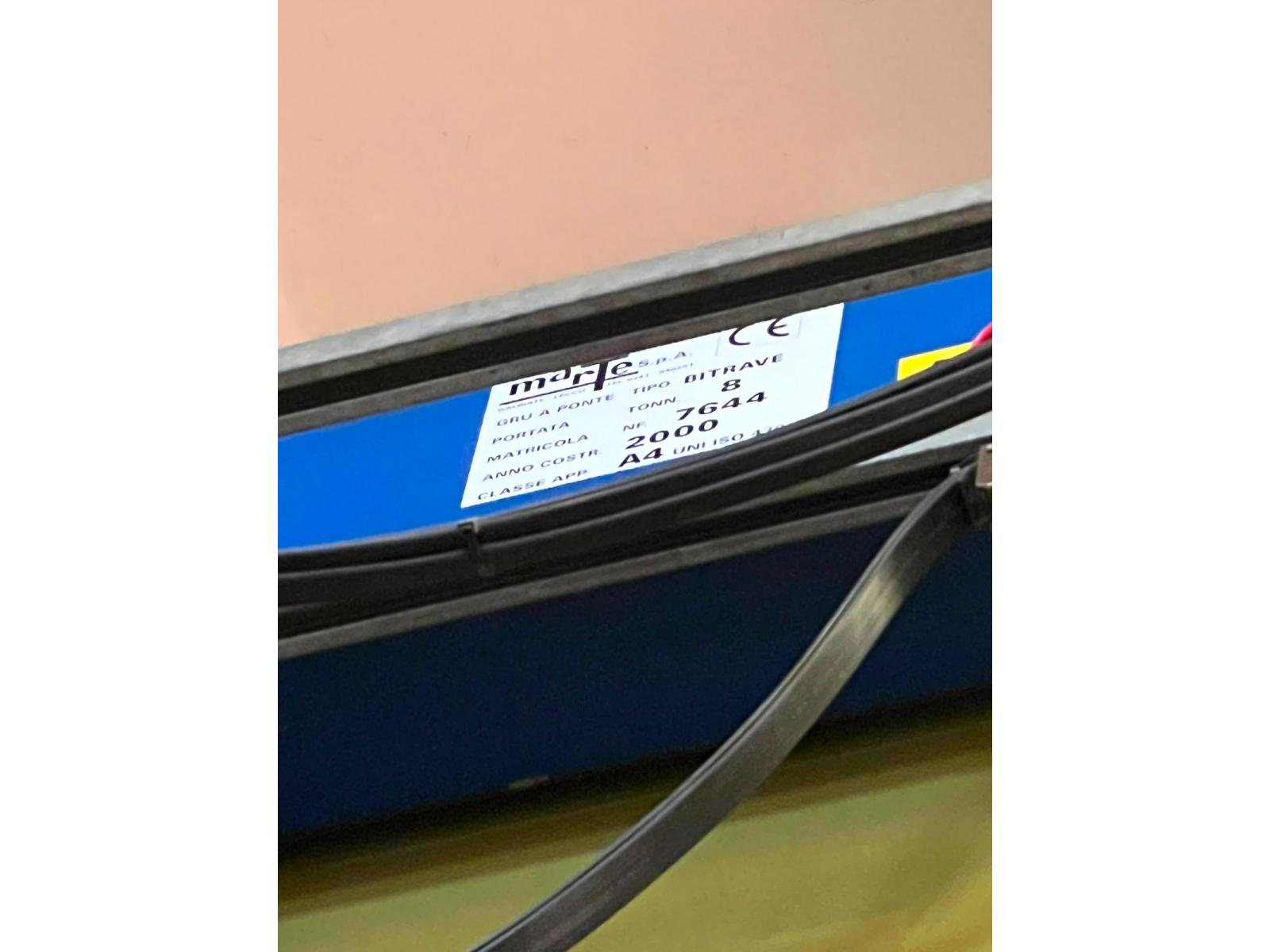 CARROPONTE BITRAVE MARTE 8 TON SCARTAMENTO 18350 MM ANNO 2000