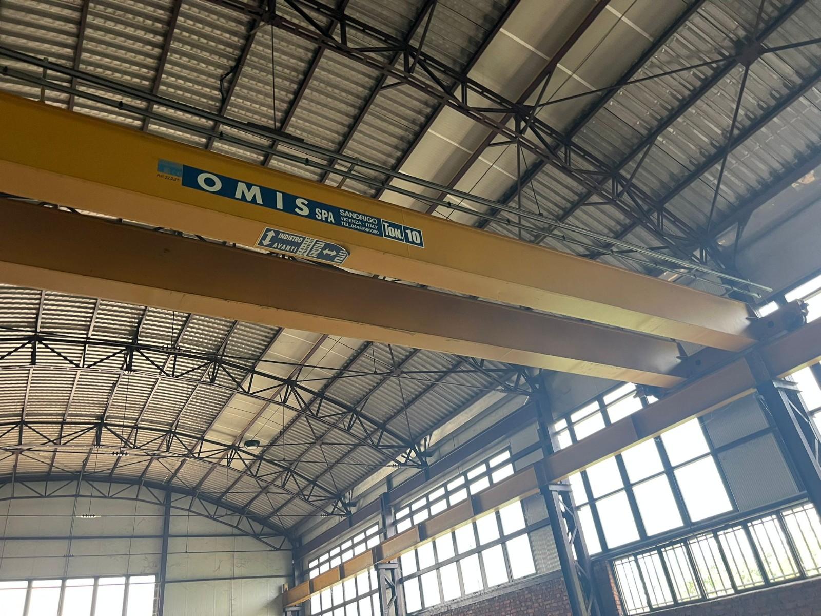 Carroponte bitrave omis anno 2013 portata  10 ton Scartamento 15500 mm