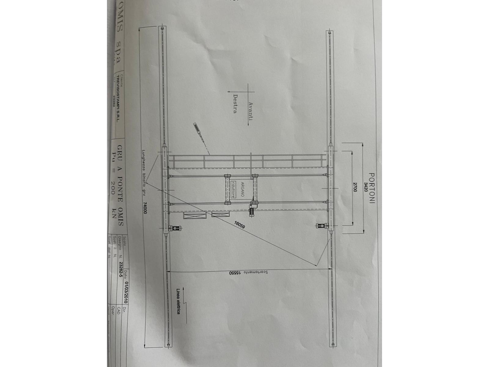 CARROPONTE BITRAVE OMIS GSB 20 TON SCARTAMENTO 15.15
