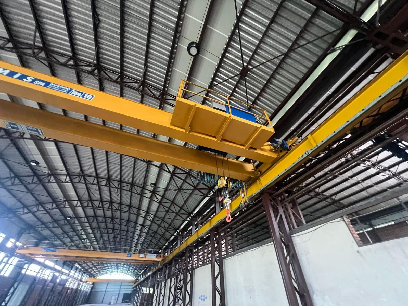 Carroponte bitrave omis portata 10 ton Scartamento 15500 mm Anno 2009
