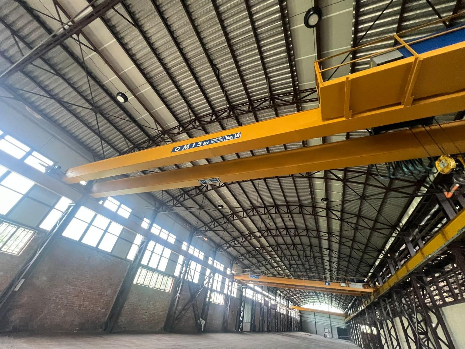Carroponte bitrave omis portata 10 ton Scartamento 15500 mm Anno 2009