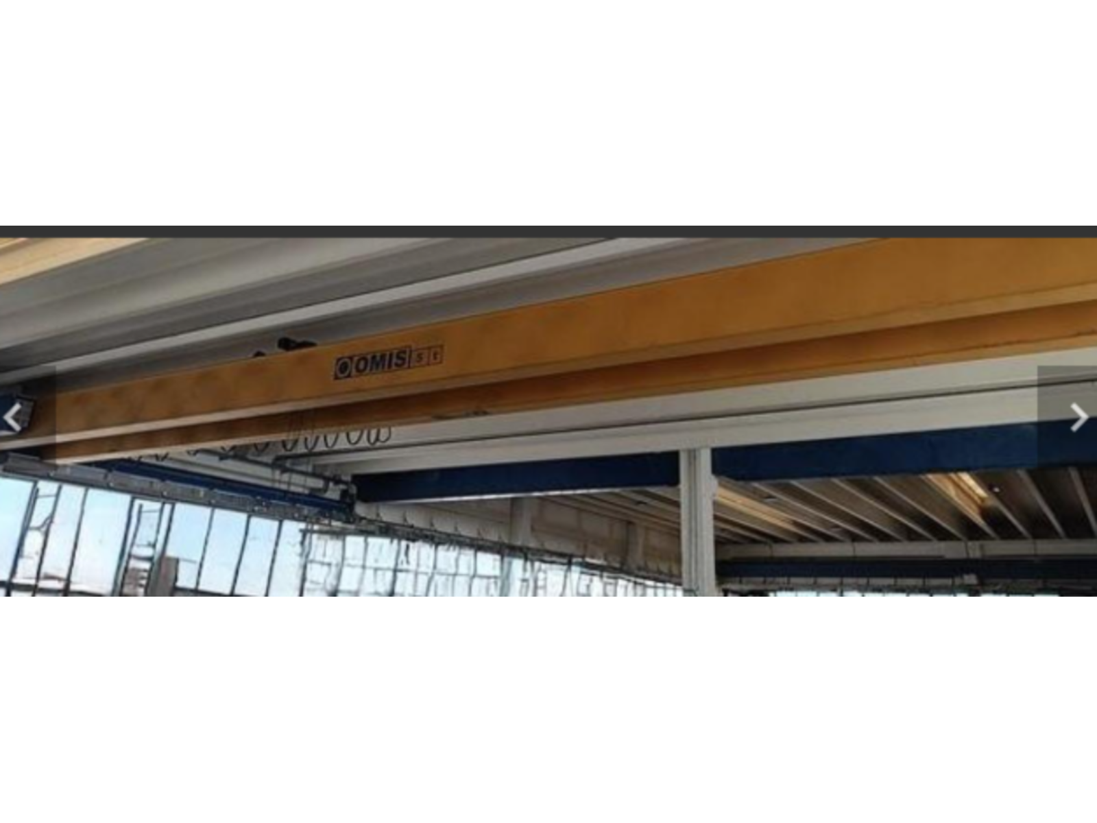 CARROPONTE BITRAVE OMIS 5 TON DA 20000 MM(GIALLO)