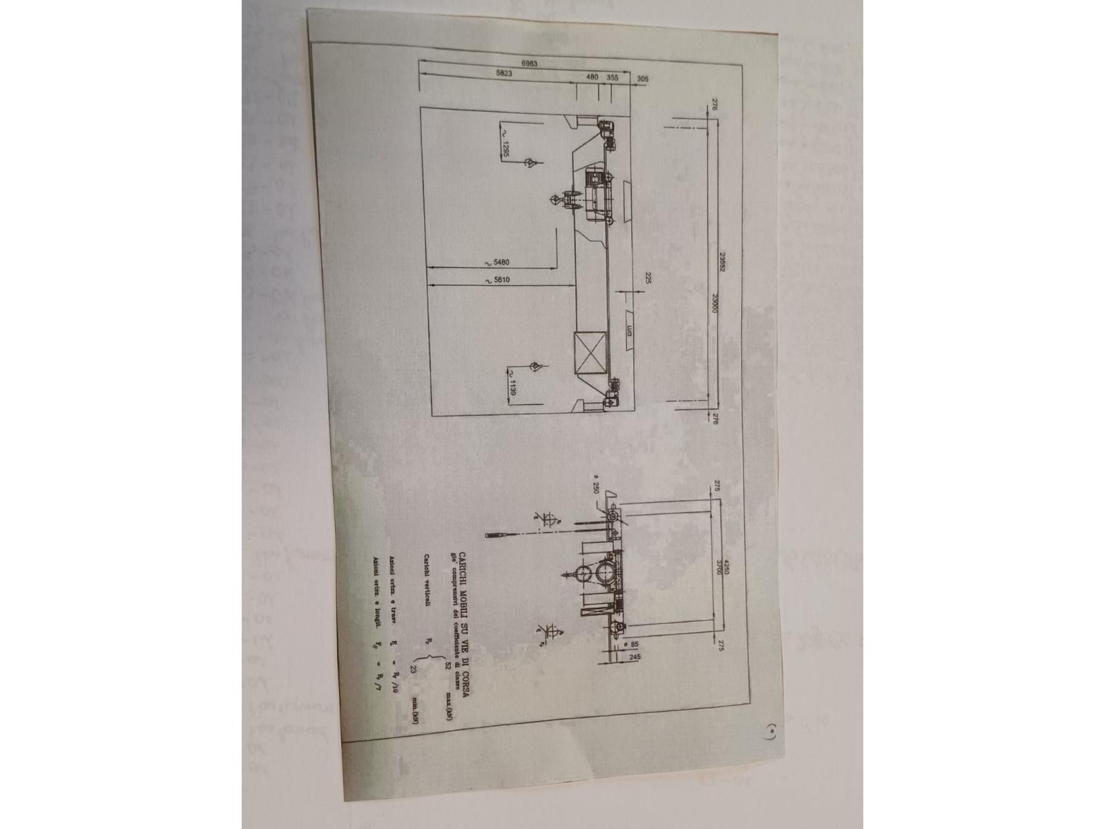 CARROPONTE BITRAVE OMIS 5 TON SCARTAMENTO 23000 MM