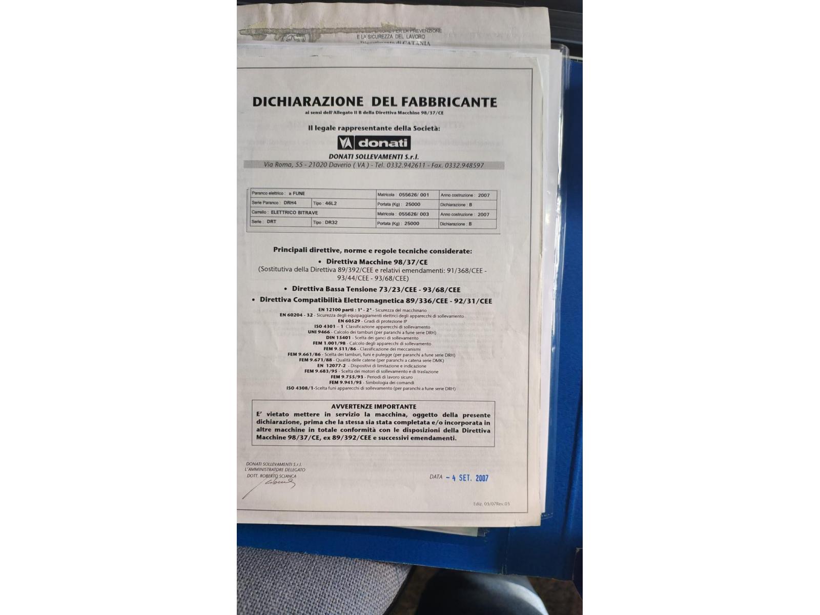 CARROPONTE BITRAVE LA PROMOTEC 25 TON SCARTAMENTO 16300 MM