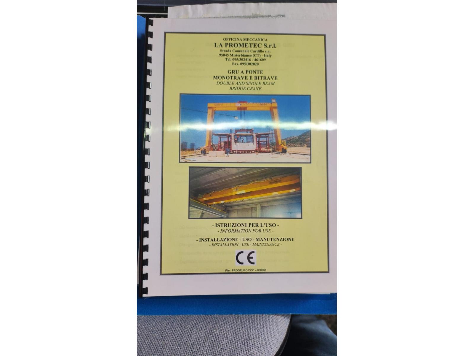 CARROPONTE BITRAVE LA PROMOTEC 25 TON SCARTAMENTO 16300 MM