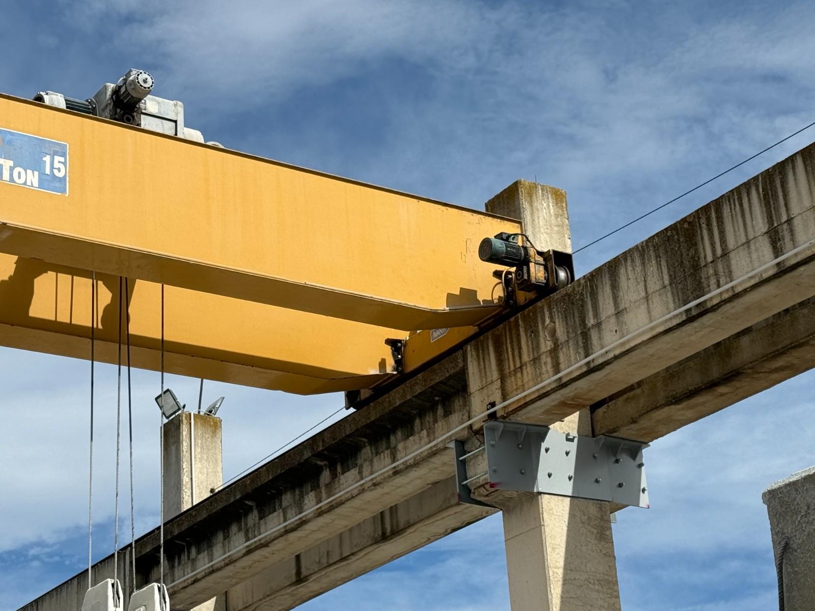 CARROPONTE BITRAVE SICC 15 TON SCARTAMENTO 16400 MM