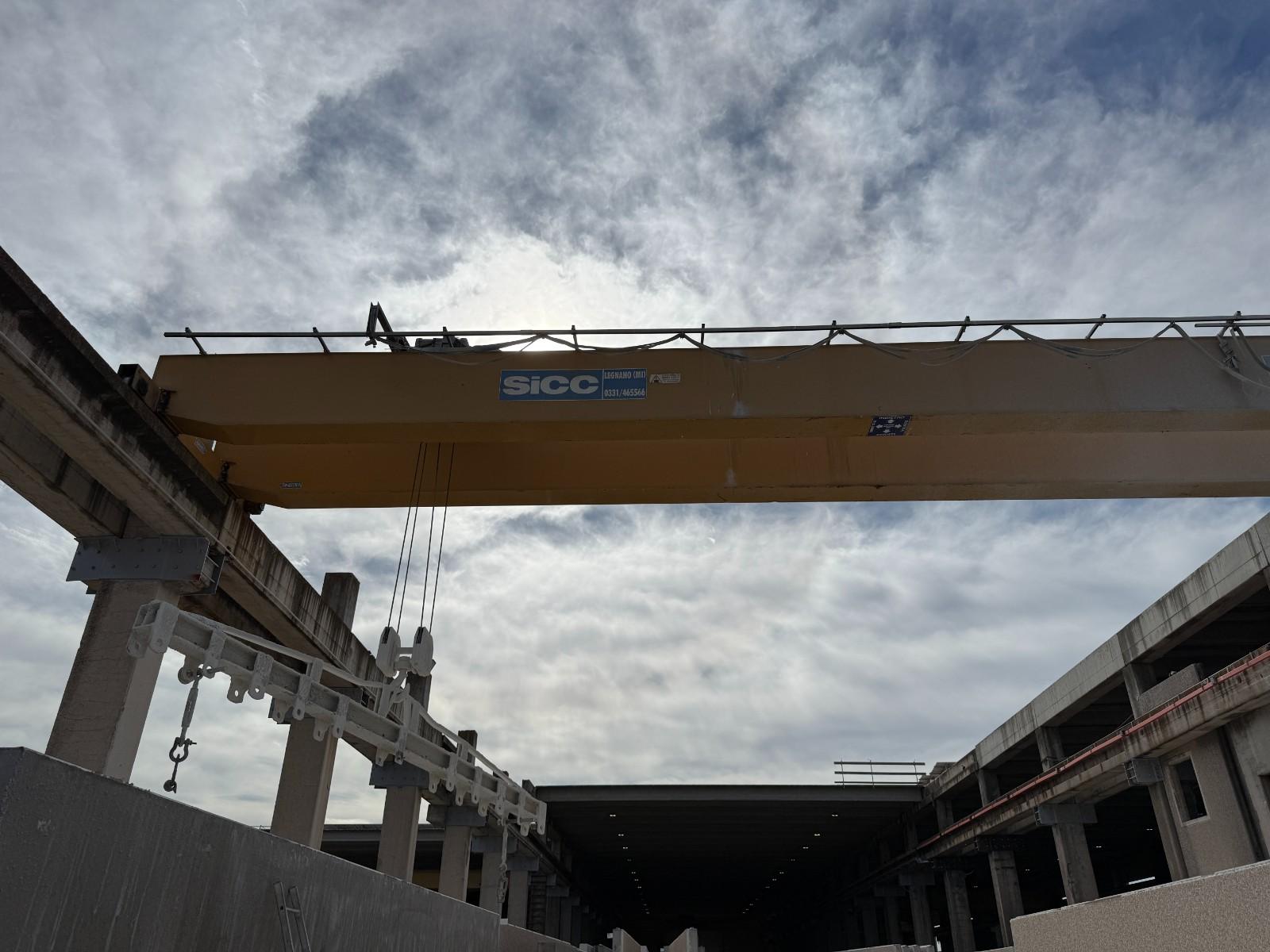 CARROPONTE BITRAVE SICC 15 TON SCARTAMENTO 16400 MM