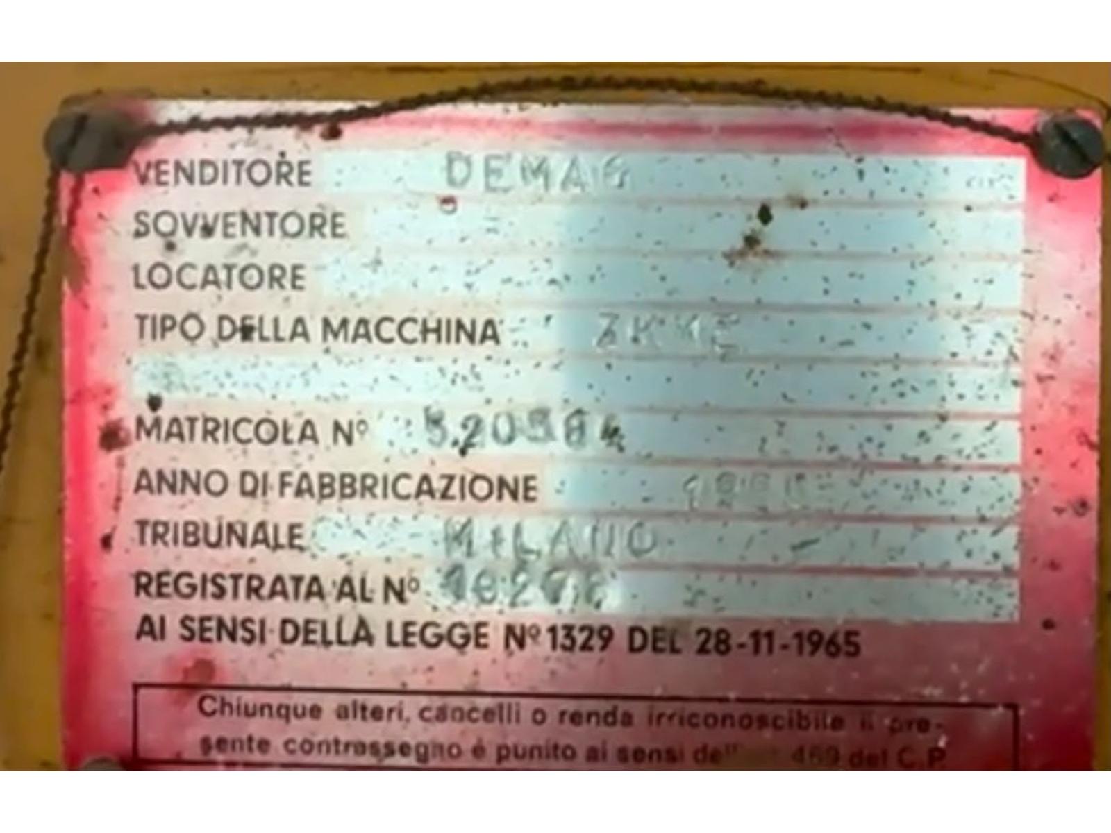 Carroponte demag BITRAVE 40 TON + 40 Scartamento 22000mm anno 1990