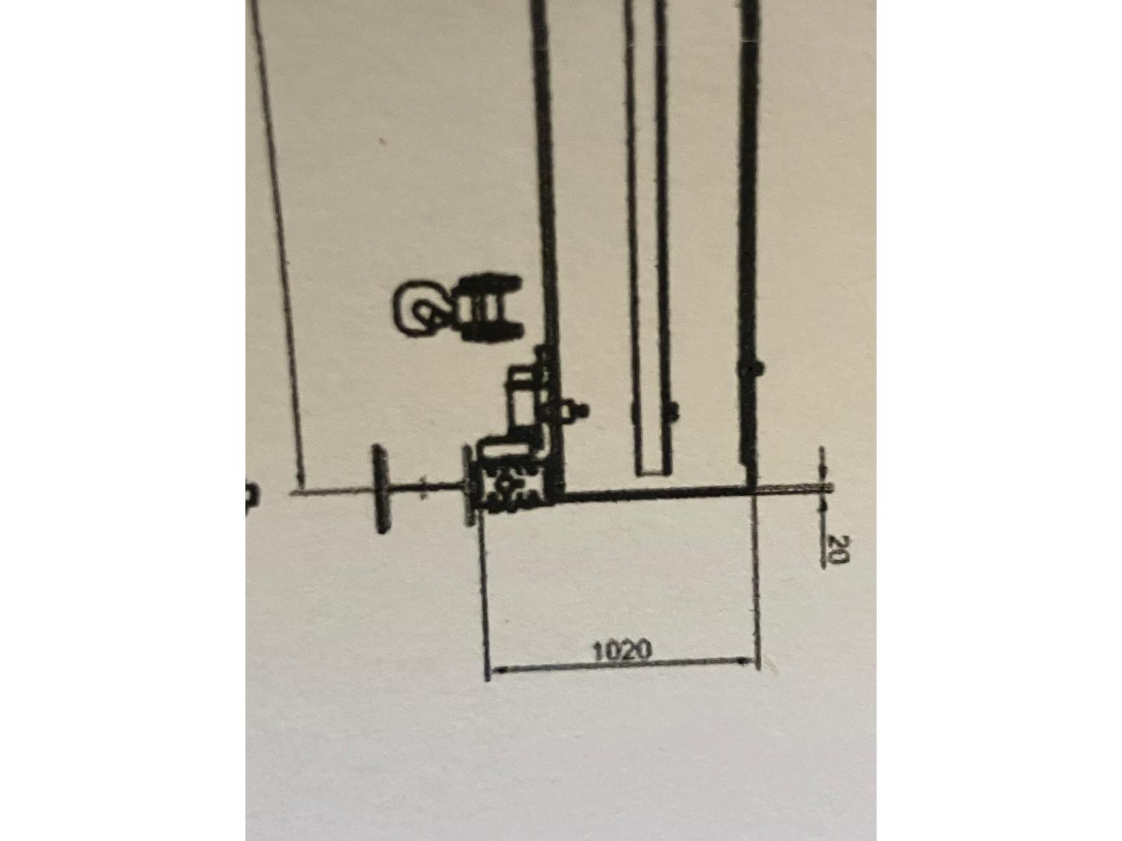 CARROPONTE MONOTRAVE EMMEGIESSE 5 TON SCARTAMENTO 18.650 mm