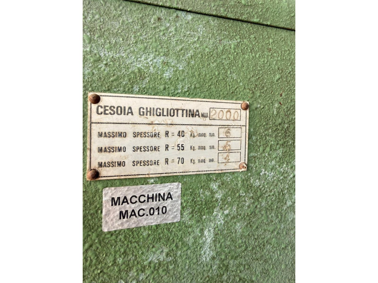 CESOIA A GHIGLIOTTINA BL 2000