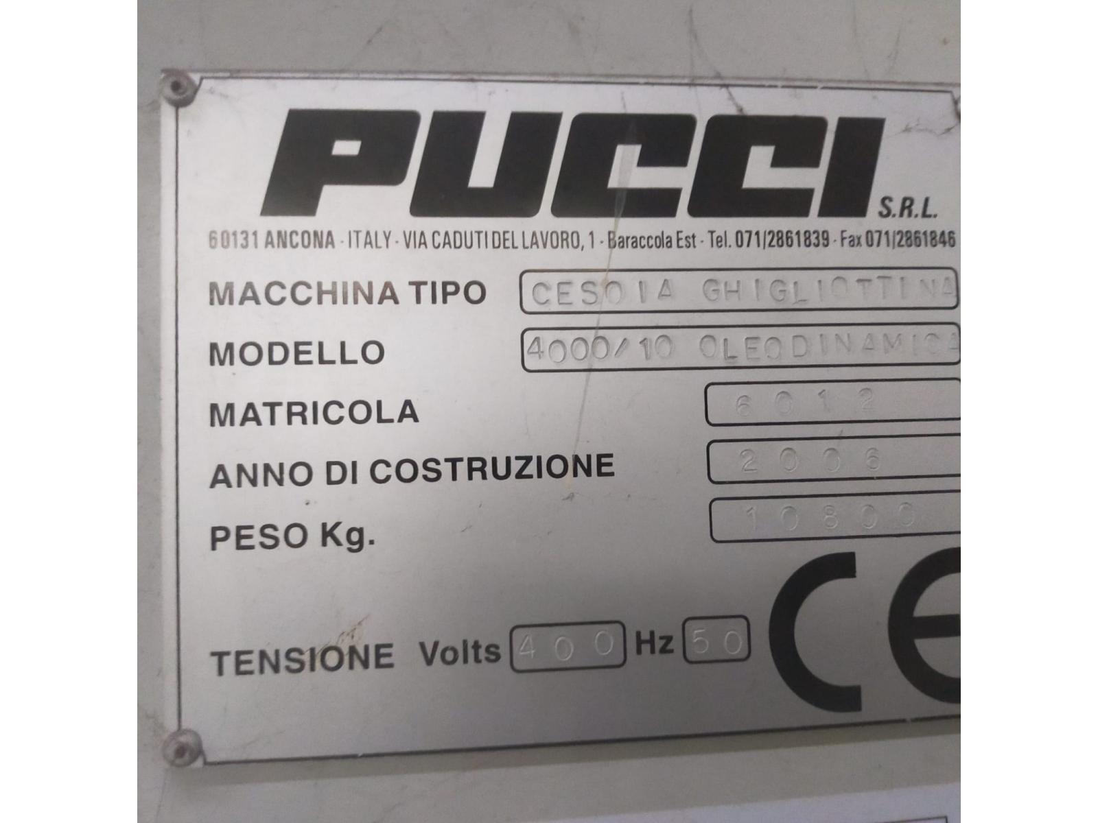 CESOIA IDRAULICA PUCCI 4MT x 10MM