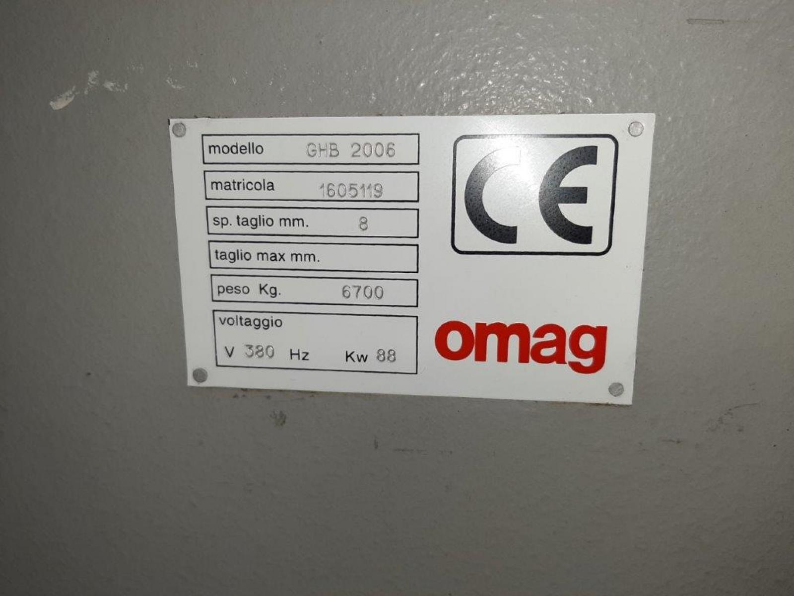Cesoia OMAG idraulica 3000 x  6/8mm anno 2006