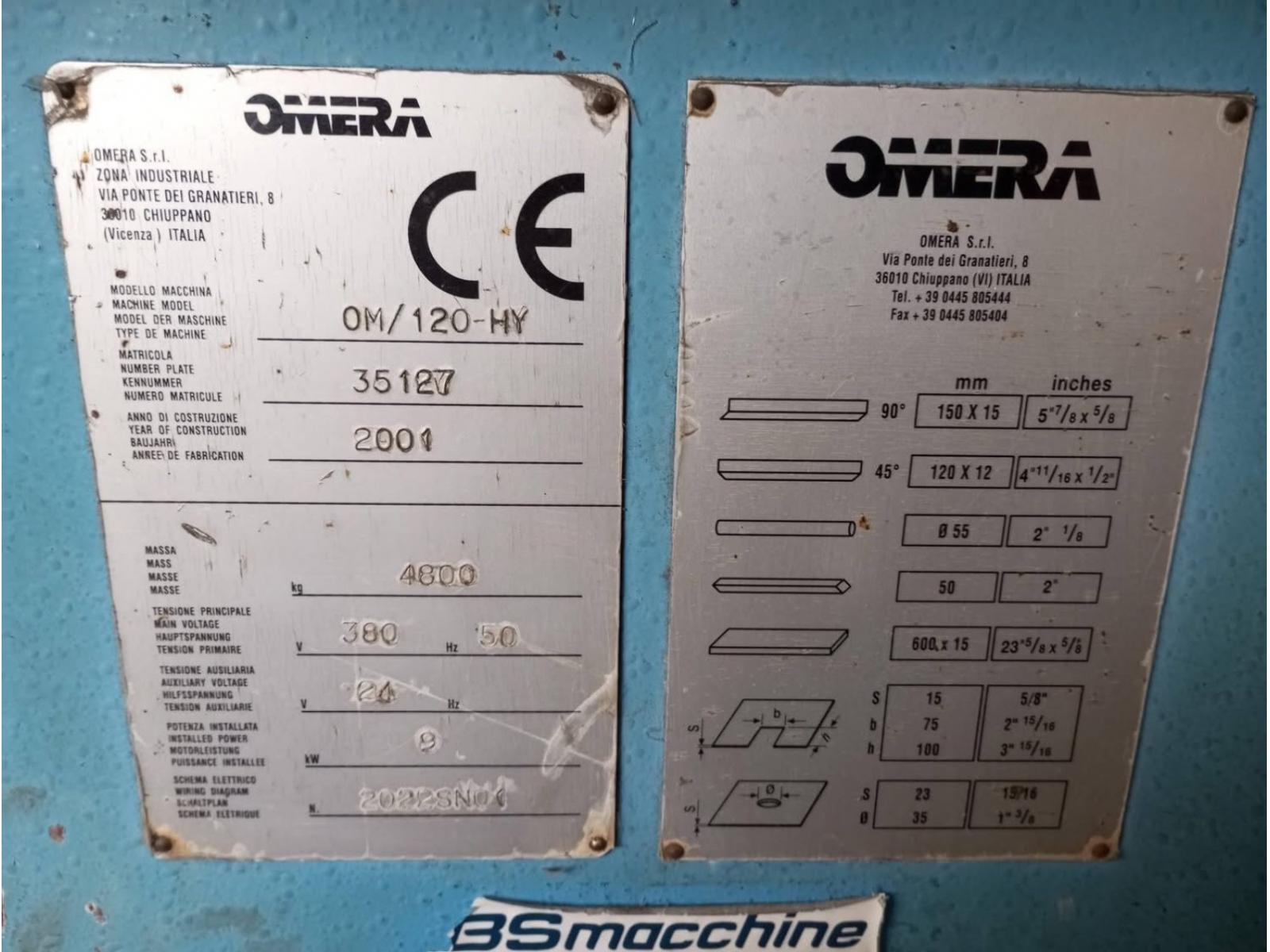 CESOIA PUNZONATRICE OMERA OM 120-HY