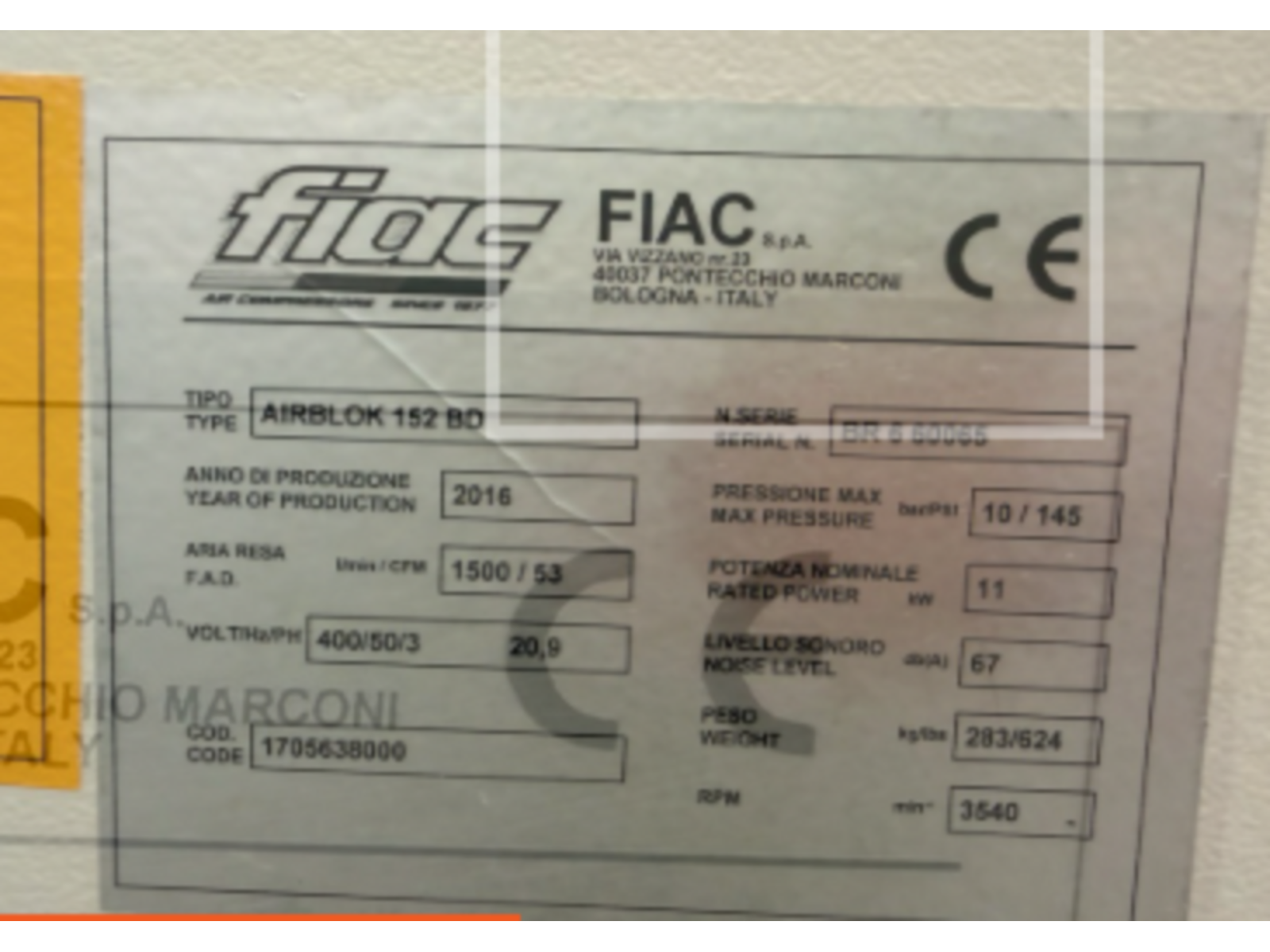 Compressore rotativo silenziato FIAC AIRBLOK 152BD