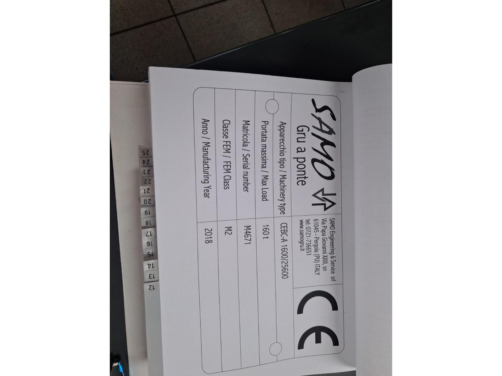 GRU A CAVALETTO SAMO 160 TON SCARTAMENTO 25600 MM