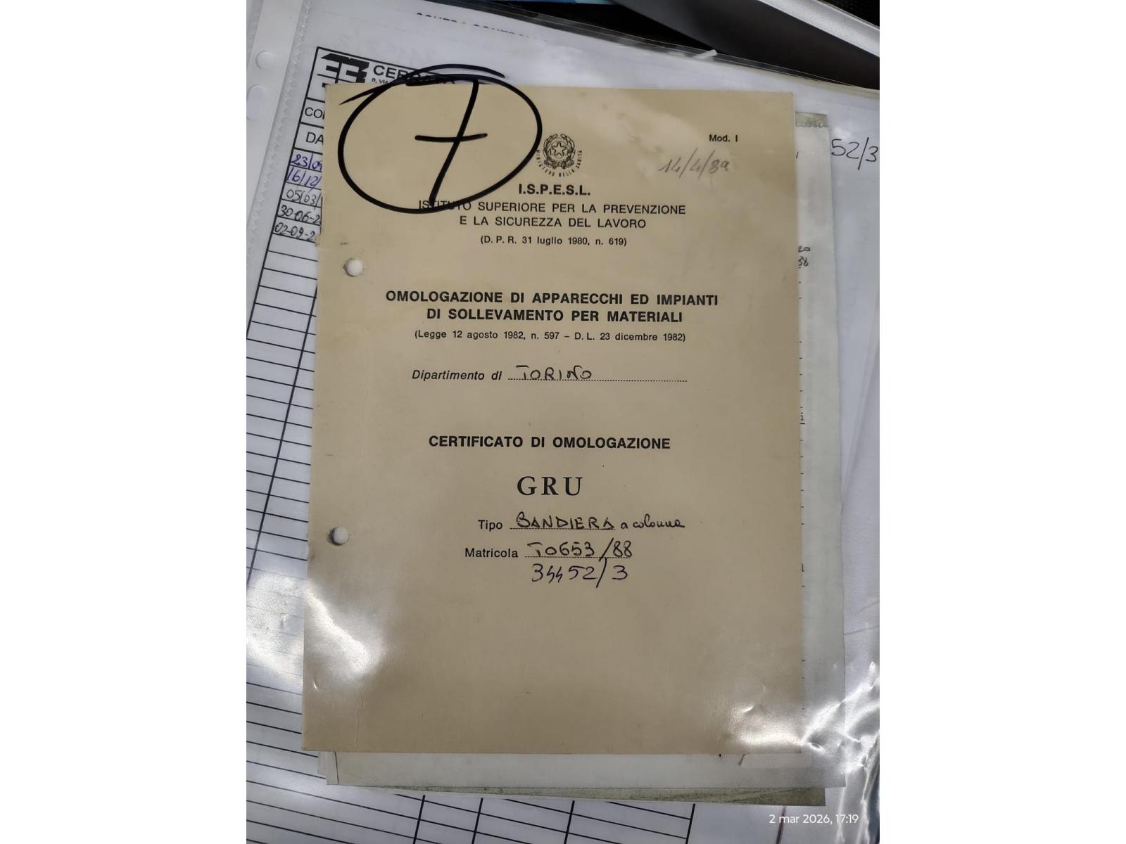 GRU A COLONNA DONATI 500 KG