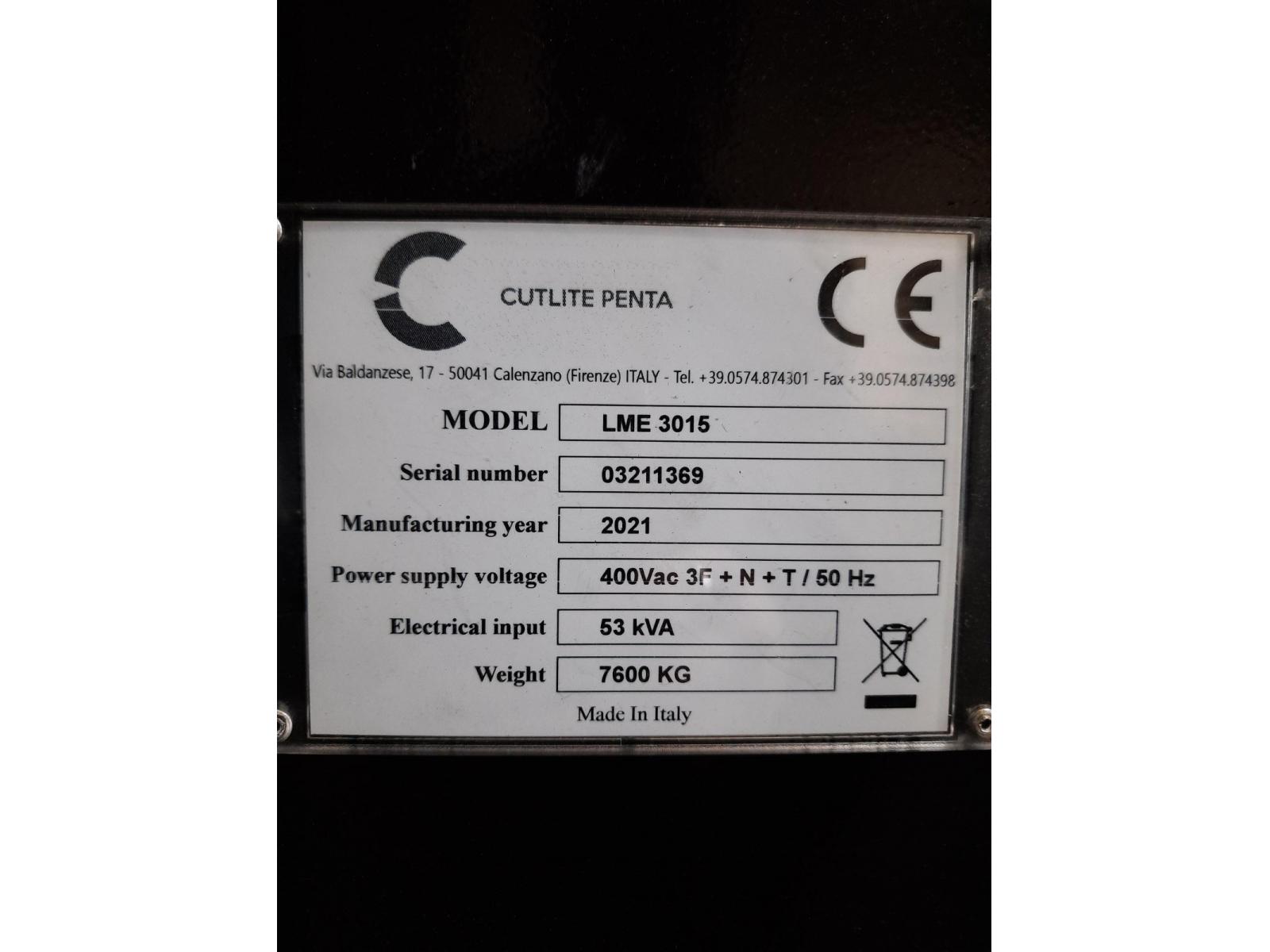 LASER Cutlite Penta LME 15000 Watt IPG - usato del 2021