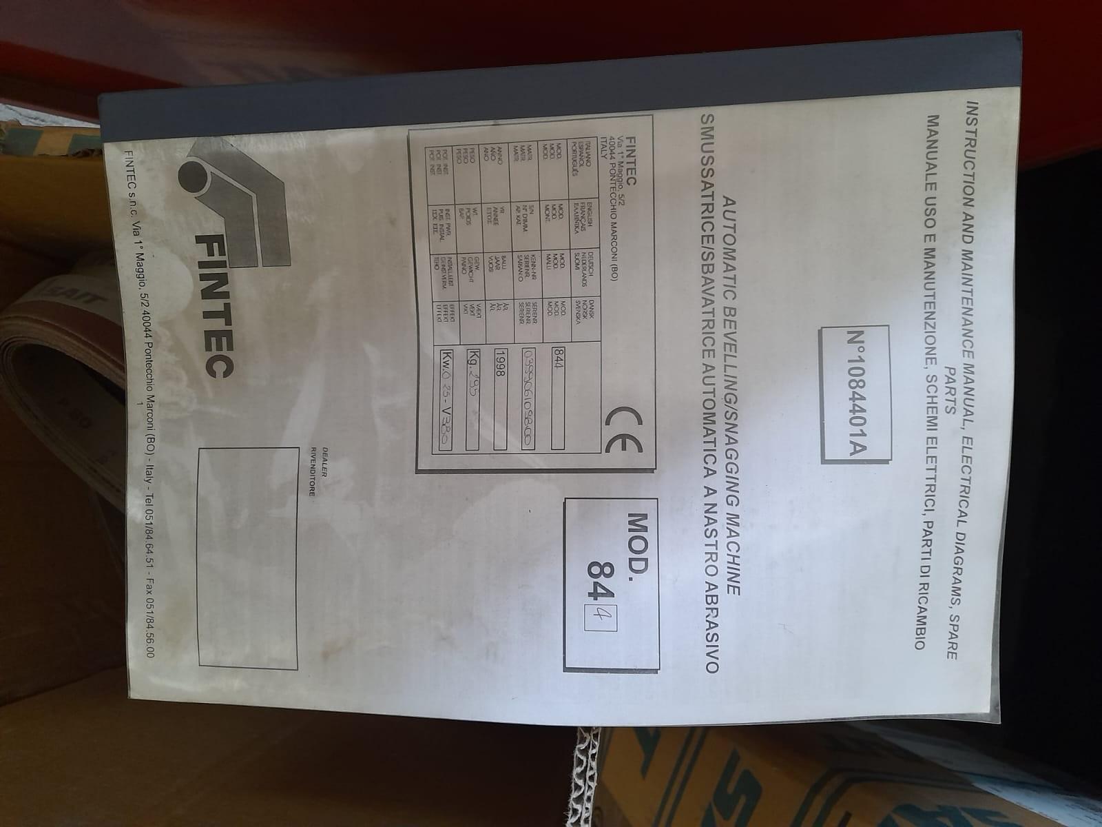 Levigatrice a nastro FINTEC