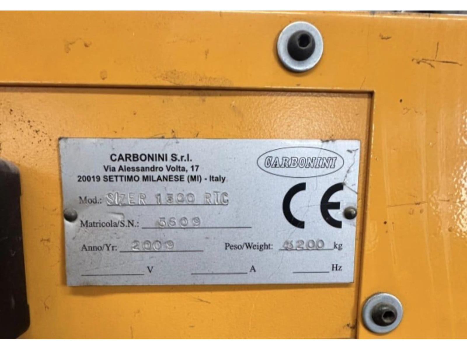 LINEA DI TAGLIO CARBONINI 1500 X 1.2 MM