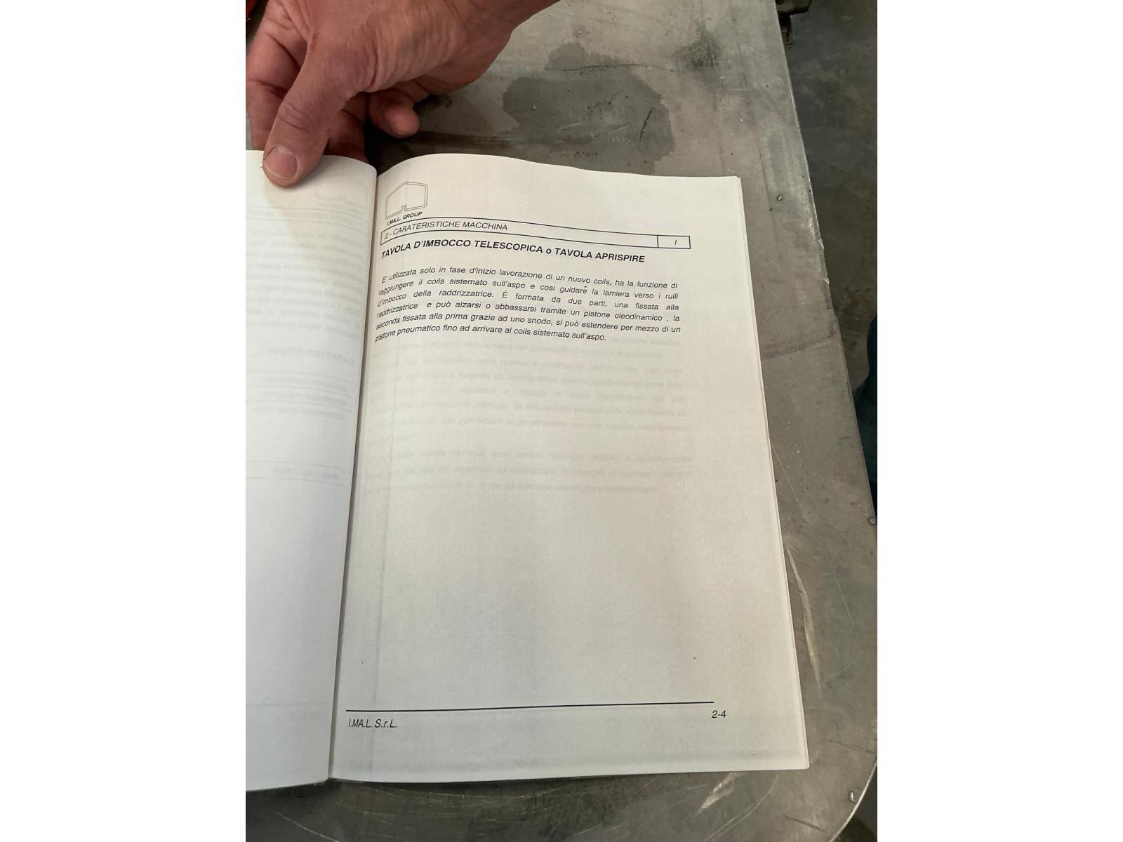 Linea di  taglio in fogli Imal 2000 x 7  ANNO 07--2000  Ottime condizioni.