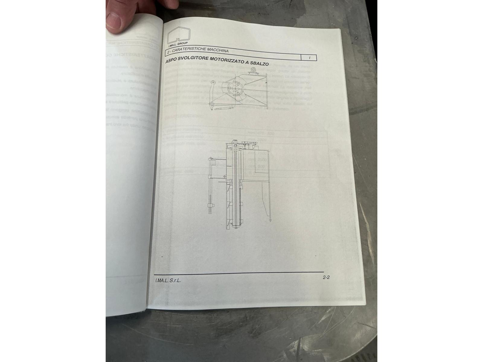 Linea di  taglio in fogli Imal 2000 x 7  ANNO 07--2000  Ottime condizioni.