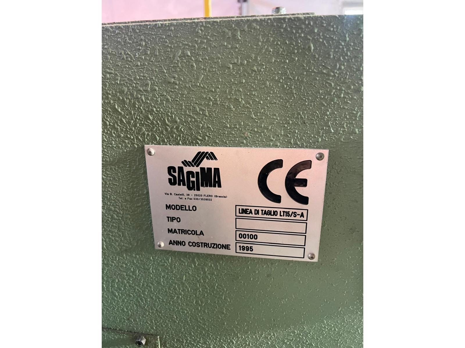 Linea di taglio per lattoneria Sagima. 1500mm x 1.5mm.