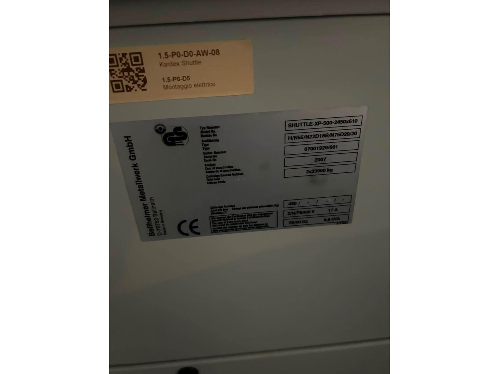 5 magazzini verticali automatici Kardex Shuttle,