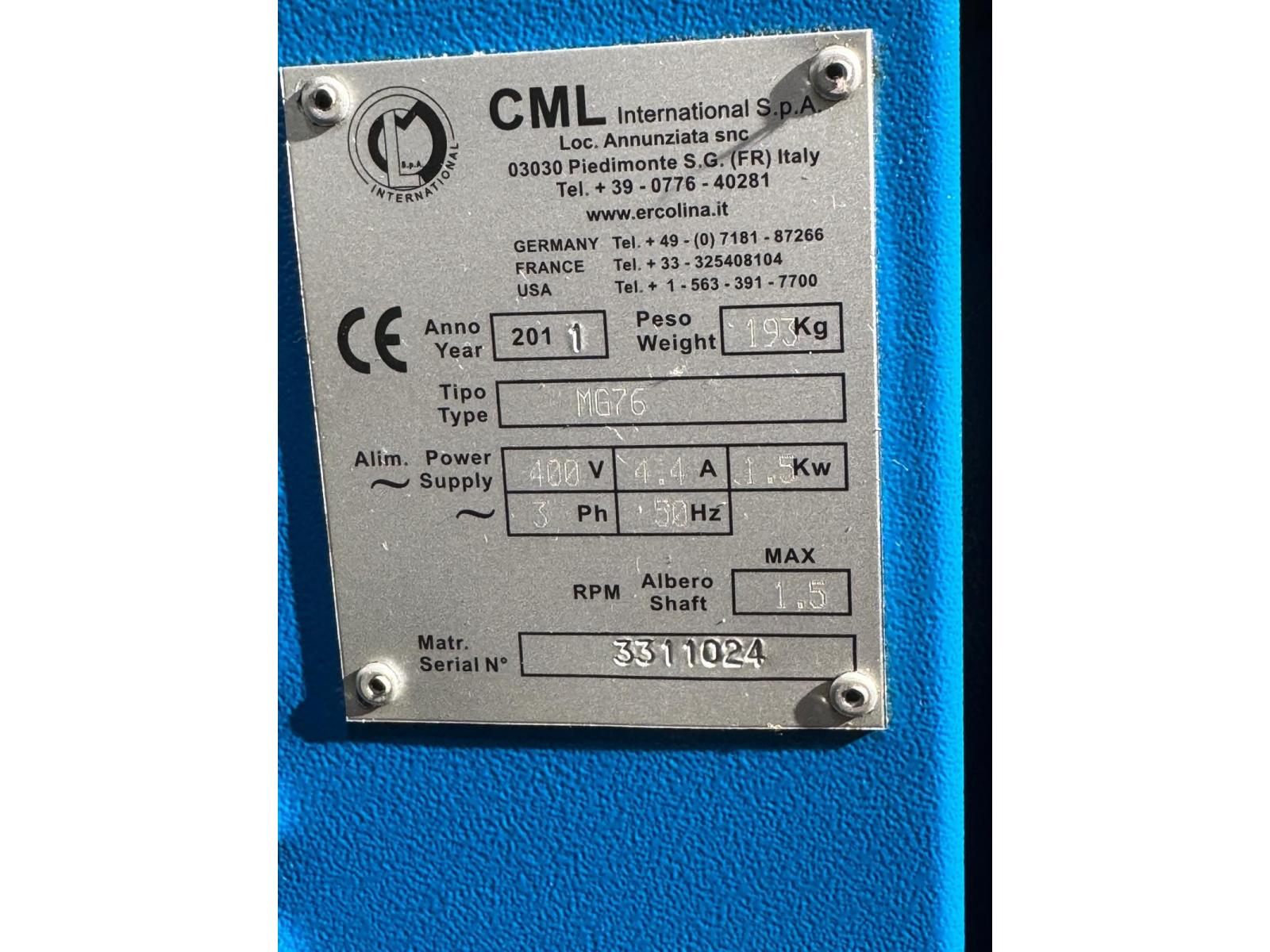 PIEGATUBI ERCOLINA CML 76 X 3mm CON GROSSA ANIMA