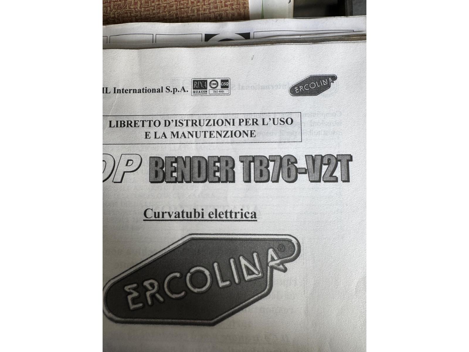 PIEGATUBI ERCOLINA CML 60 x 2mm CON GROSSA ANIMA